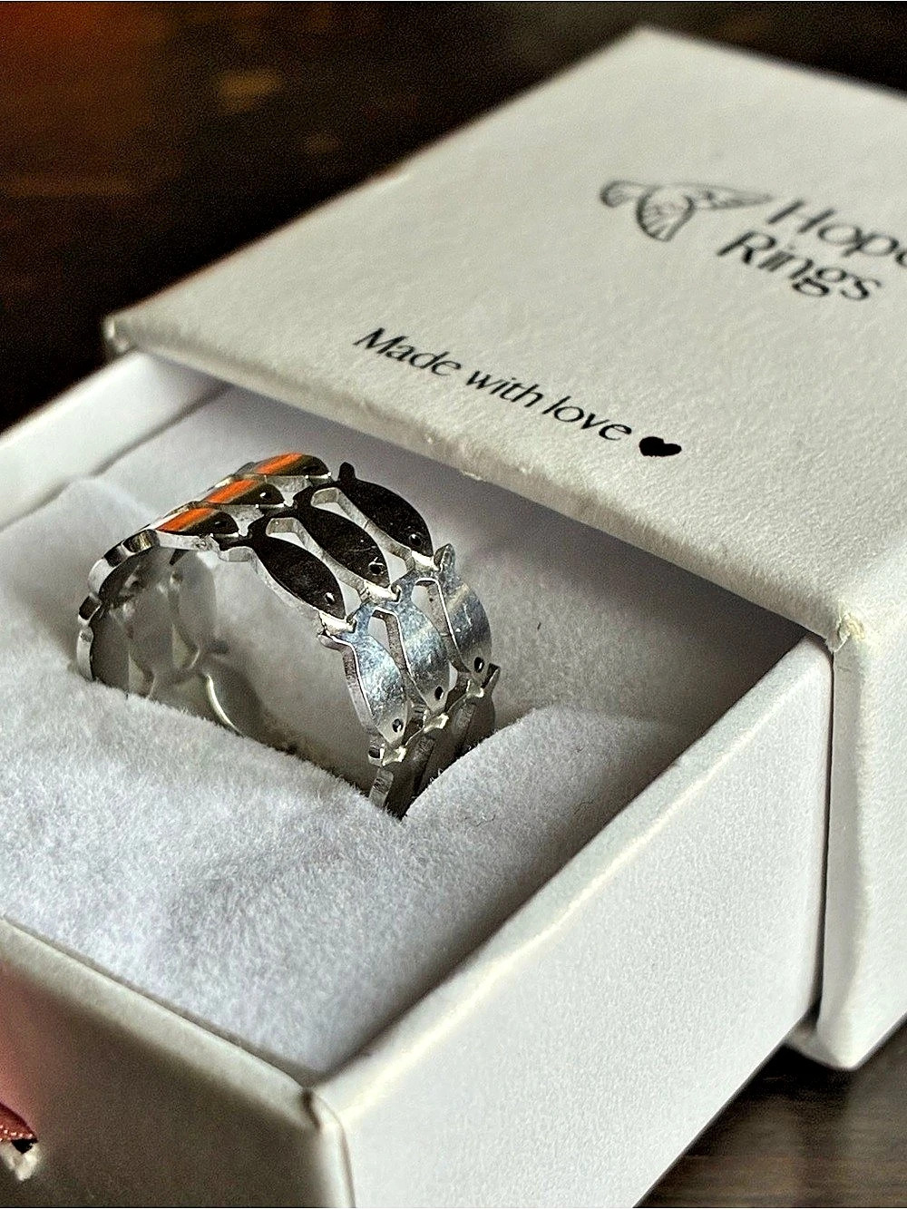 Hope Rings Silver-Tone - Picture 6 of 7